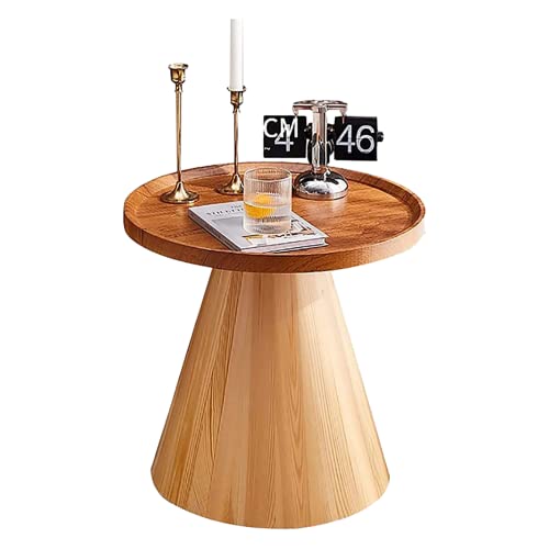 HTYUKFDG Runder Couchtisch MDF-Couchtisch mit Holzsockel Moderner Kreistisch Italienische Einfachheit Beistelltisch für kleinen Raum Wohnzimmer Schlafzimmer HTYUKFDG Runder Couchtisch MDF-Couchtisch mit Holzsockel Moderner Kreistisch Italienische Einfachheit Beistelltisch für kleinen Raum Wohnzimmer Schlafzimmer von HTYUKFDG