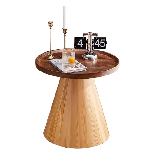 HTYUKFDG Runder Couchtisch MDF-Couchtisch mit Holzsockel Moderner Kreistisch Italienische Einfachheit Beistelltisch für kleinen Raum Wohnzimmer Schlafzimmer HTYUKFDG Runder Couchtisch MDF-Couchtisch mit Holzsockel Moderner Kreistisch Italienische Einfachheit Beistelltisch für kleinen Raum Wohnzimmer Schlafzimmer von HTYUKFDG