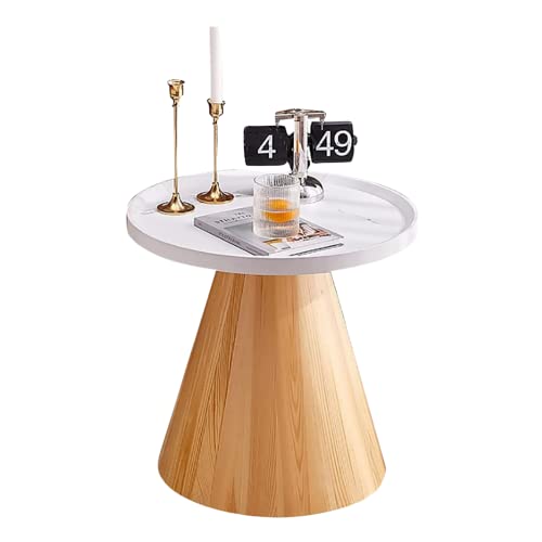 HTYUKFDG Runder Couchtisch MDF-Couchtisch mit Holzsockel Moderner Kreistisch Italienische Einfachheit Beistelltisch für kleinen Raum Wohnzimmer Schlafzimmer HTYUKFDG Runder Couchtisch MDF-Couchtisch mit Holzsockel Moderner Kreistisch Italienische Einfachheit Beistelltisch für kleinen Raum Wohnzimmer Schlafzimmer von HTYUKFDG