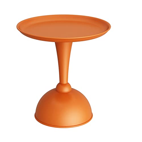 HTYUKFDG Runder Couchtisch aus Kohlenstoffstahl, moderner Couchtisch, Sofa, Beistelltisch, einfacher und kreativer Nachttisch für Wohnzimmer, Balkon, Nachmittagstee von HTYUKFDG