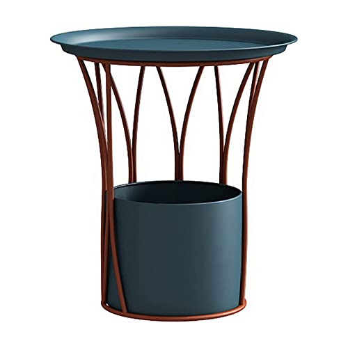 HTYUKFDG Runder Couchtisch aus Metall mit Stauraum, moderner Beistelltisch, kreativer Beistelltisch mit Zeitschriftenregal für Wohnzimmer, 50 x 55 x 30 cm, 41 x 48 x 25 cm HTYUKFDG Runder Couchtisch aus Metall mit Stauraum, moderner Beistelltisch, kreativer Beistelltisch mit Zeitschriftenregal für Wohnzimmer, 50 x 55 x 30 cm, 41 x 48 x 25 cm von HTYUKFDG