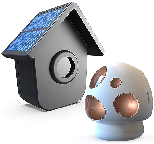 HTZSAFE Solar-Auffahrtsalarm mit Einer Reichweite von 1/2 Meilen – wetterfester, kabelloser Bewegungssensor und Detektor für den Außenbereich, 1 Empfänger + 1 Sensoren von HTZSAFE