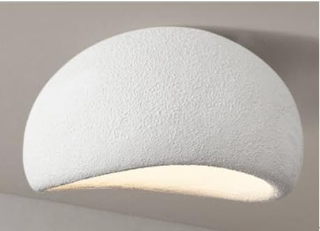 HTsilphelene Moderne Deckenlampe Wabi-Sabi, E27 Weißer Shell Kronleuchter Wabi-Sabi Deckenlampe, Lampenschirm Pendelleuchte Für Schlafzimmer Wohnzimmer Kücheninsel (B,50CM) von HTsilphelene