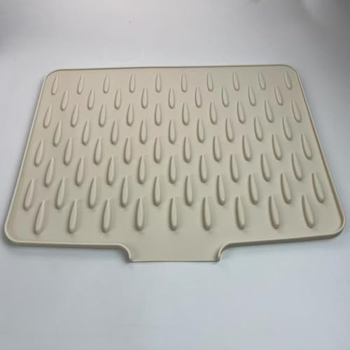 Abtropfmatte aus Silikon, Schwarz Abtropfmatte aus Silikon für Geschirr, Dish Drainagematte（whit2） von HUA JET
