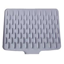 Abtropfmatte aus Silikon, Schwarz Abtropfmatte aus Silikon für Geschirr, Dish Drainagematte von HUA JET
