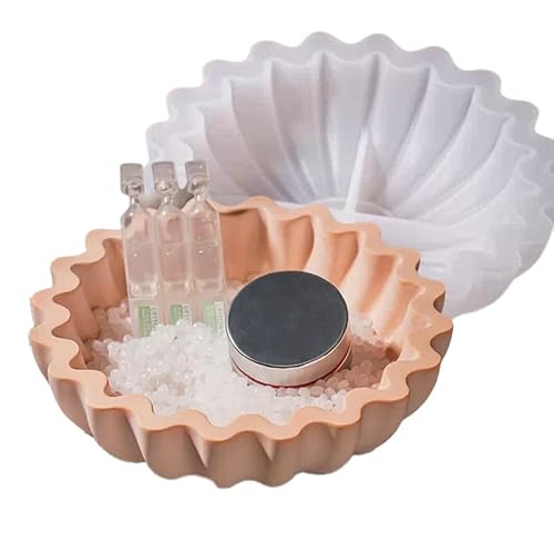 Schüssel Harz Aufbewahrungsbox Silikonform Schmuckhalter Kerzengefäß DIY Kunsthandwerk Pflanzentopf Tischdekoration, Lace Dish Crafting Kit von HUA JET