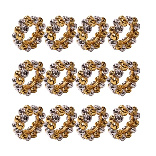 12pcs Elegante Serviettenhalter Dekorative Weihnachtsglocken Für Partytischwares Feiertagsgeschirrzubehör von HUAANYA