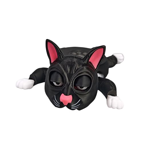 3D Bedruckte Panische Katzen Untersetzer Mit Lustigen Ausdrucksbechern Hitzeproof Tassenmatte Für Schreibtische Und Esstische von HUAANYA