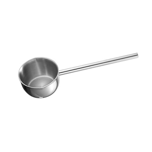 Edelstahl Heißöl Spritztöpfe Küche Öl Fritteuchter Verdickter Langgriff Pfanne Praktische Metallküchenwaren von HUAANYA