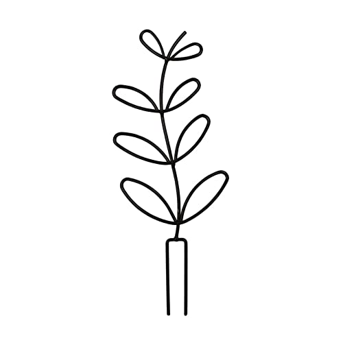HUAANYA Garten Gitter Kleine Topfpflanzenschlangen Zum Klettern Pflanzen Innen Freien Für Blumen Reben Töpfe Schwarze Kleine Gartenstopf Klettertöpfe Freien Metall Schwarz Schwarz von HUAANYA