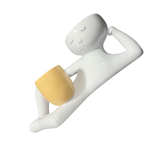 HUAANYA Handgefertigte Figur Harz Handwerksverzierung Für Desktop Landschaftsgestaltung Einfache Dekoration Pflanzer Landschaftsgestaltung von HUAANYA