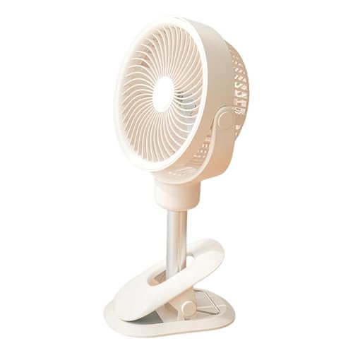 HUAANYA Höhenverstellbarer oszillierender Schreibtischventilator mit Nachtlicht, wiederaufladbarer Tischventilator für Zuhause oder Büro, Schlafsaal, wiederaufladbarer Ventilator HUAANYA Höhenverstellbarer oszillierender Schreibtischventilator mit Nachtlicht, wiederaufladbarer Tischventilator für Zuhause oder Büro, Schlafsaal, wiederaufladbarer Ventilator von HUAANYA