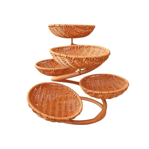 Robuste Früchte Stehen Mit Einzigartigen Designs Geräumiger Snacks Und Brothalter Rattan Plastikhalter Für Obst Und Süß Robuste Früchte Stehen Mit Einzigartigen Designs Geräumiger Snacks Und Brothalter Rattan Plastikhalter Für Obst Und Süß von HUAANYA