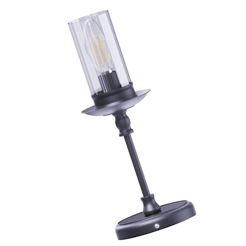 HUAANYA Tischlampe Mit Acrylschatten Dimmbare Wiederaufladbare Nachthellhelligkeit Verstellbare Candelabra Lampe HUAANYA Tischlampe Mit Acrylschatten Dimmbare Wiederaufladbare Nachthellhelligkeit Verstellbare Candelabra Lampe von HUAANYA