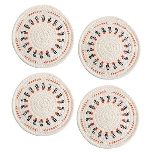 Handgefertigte Wärmeisolierung Dining Accessoires Dekorative Runde Kissen Placemat Natürliche Handgewebte Tischgeschirrmatten von HUAANYA