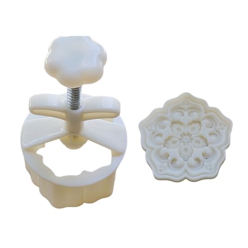 Keksstempel Pfirsichblume Mondkuchen Formen Handdruck Mondkuchen Maker Backwerkzeug Für Mittherbstfest von HUAANYA