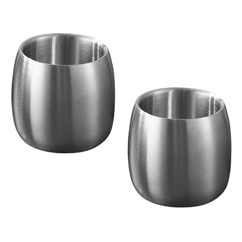 Set Von 2 Edelstahl Trinkbechern Kaffeetassen Doppelwandgläser Stapelbarer Getränkewaren Für Picknicks Und Wandern Set Von 2 Edelstahl Trinkbechern Kaffeetassen Doppelwandgläser Stapelbarer Getränkewaren Für Picknicks Und Wandern von HUAANYA
