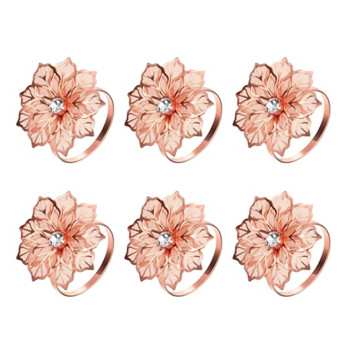 Set Von 6 Eleganten Alloy Servietteninhabern Mit Strasssteinen Detail Für Hochzeitspartys Feiertage Und Besondere Veranstaltung Set Von 6 Eleganten Alloy Servietteninhabern Mit Strasssteinen Detail Für Hochzeitspartys Feiertage Und Besondere Veranstaltung von HUAANYA
