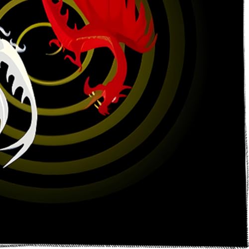 Tarots Tischdecke Dragon/Wolf Muster Astrologie Altäre Stoff Göttisch Kartentisch Stoff Wandteppich Hexerei von HUAANYA
