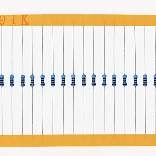 HUABAN 200 Stücke 0.25 Watts 1/4W 91K Ohm 1% Metallfilmwiderstand von HUABAN