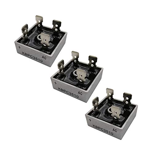 HUABAN 3PCS KBPC3510 Siliziumbrückengleichrichterdiode 35A 1000V KBPC Einphasige Vollwelle 35 Amp 1000 Volt HUABAN 3PCS KBPC3510 Siliziumbrückengleichrichterdiode 35A 1000V KBPC Einphasige Vollwelle 35 Amp 1000 Volt von HUABAN