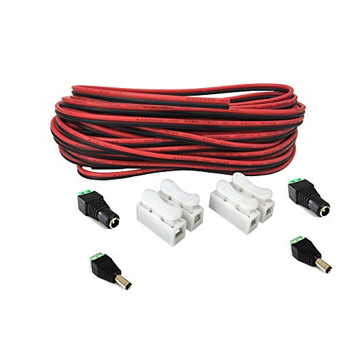 HUABLUE 10m/32.8ft 2 Pin LED Streifen Verlängerungskabel, LED Strip Anschlusskabel,LED Verbinder, einfarbige LED Streifen und andere DC 12V,24V LED Beleuchtung，led anschlusskabel von HUABLUE