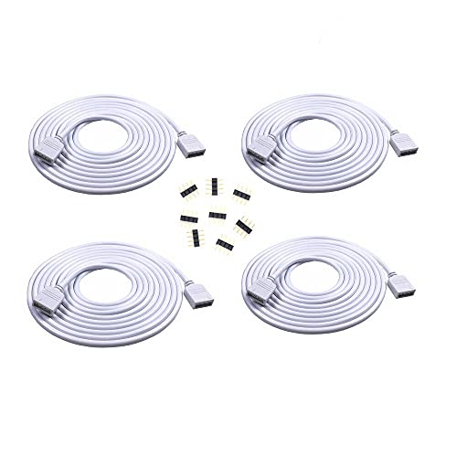 HUABLUE Stück/Packung 2 m LED-RGB-Streifen, 4-poliges LED-Verlängerungskabel, LED-Streifen-Anschluss, Splitterkabel, RGB 5050 LED-Streifenlicht HUABLUE Stück/Packung 2 m LED-RGB-Streifen, 4-poliges LED-Verlängerungskabel, LED-Streifen-Anschluss, Splitterkabel, RGB 5050 LED-Streifenlicht von HUABLUE