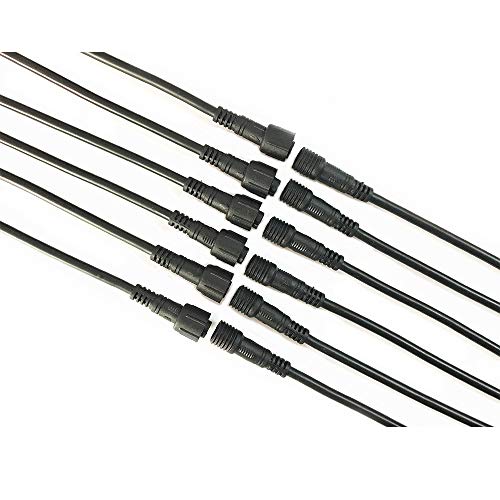 6 Paar schwarze, 4-polige, wasserdichte Stecker und Buchse, RGB-LED-Streifen mit Gummi, LED-RGB-Stecker, RGB-LED-Verbindungskabel, wasserdichte 4-polige wasserdichte Stecker 6 Paar schwarze, 4-polige, wasserdichte Stecker und Buchse, RGB-LED-Streifen mit Gummi, LED-RGB-Stecker, RGB-LED-Verbindungskabel, wasserdichte 4-polige wasserdichte Stecker von HUABLUE