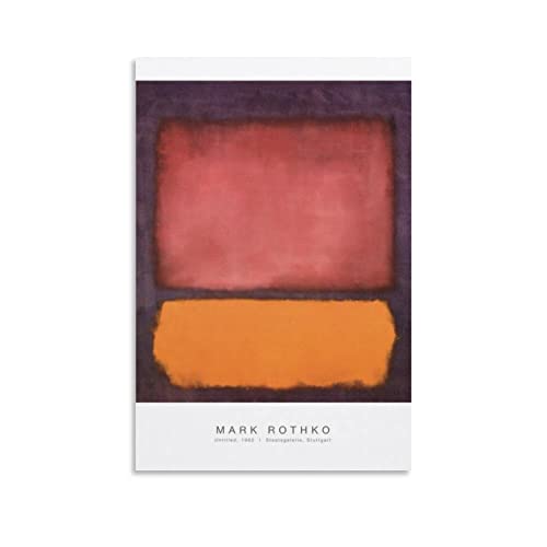 HUADONG Mark Rothko Poster ohne Titel, Kunstdruck, Wandkunst, Poster, Gemälde, Leinwand, Poster, Kunstwerke, Raumästhetik, 50 x 75 cm von HUADONG