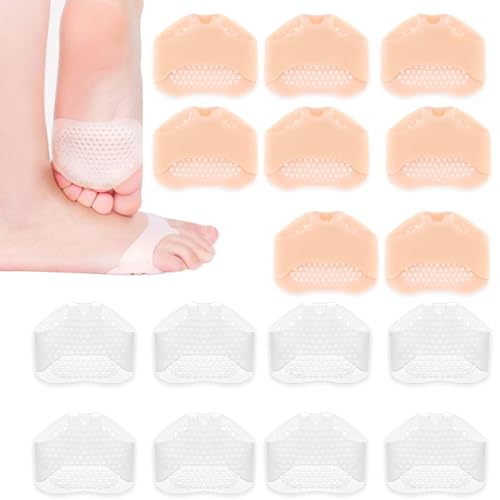 Ballenpolster Vorfuß, Metatarsal-Pads für Damen und Herren Männliche und weibliche Fußpolster, 8 Paar Silikon Fußballenpolster – Atmungsaktives und Rutschfestes Material, Ideal für alle Schuharten Ballenpolster Vorfuß, Metatarsal-Pads für Damen und Herren Männliche und weibliche Fußpolster, 8 Paar Silikon Fußballenpolster – Atmungsaktives und Rutschfestes Material, Ideal für alle Schuharten von HUAEDNWKYI