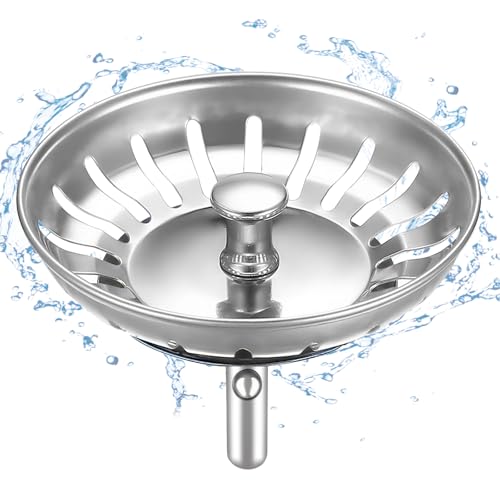 HUAERSICO Universal Abflussstopfen 80mm - siebkörbchen Spüle - Waschbecken sieb und Abflusssieb spüle für spüle zubehör Blanco und Franke,2 Ersatz Originaldichtung für Spülbecken HUAERSICO Universal Abflussstopfen 80mm - siebkörbchen Spüle - Waschbecken sieb und Abflusssieb spüle für spüle zubehör Blanco und Franke,2 Ersatz Originaldichtung für Spülbecken von HUAERSICO