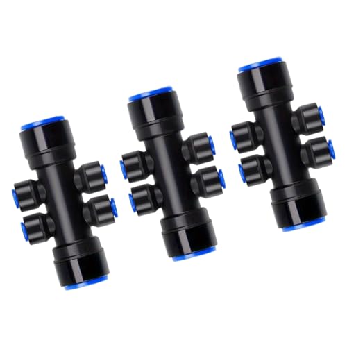 2/3/8 Stück 6-Wege-Splitter-Anschluss für Tropfrohr, Wasserfluss, wassersparend, 6-Wege-Verteiler 2/3/8 Stück 6-Wege-Splitter-Anschluss für Tropfrohr, Wasserfluss, wassersparend, 6-Wege-Verteiler von HUAJINGKEJI