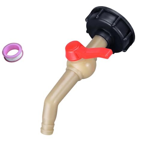 Auslaufsicherer Kugelgelenk-Adapter, Auslaufhahn, 2,5 cm, Kugelauslass, Regentonne, Wasserhahn-Zubehör, IBC-Behälter, Gewindeadapter Auslaufsicherer Kugelgelenk-Adapter, Auslaufhahn, 2,5 cm, Kugelauslass, Regentonne, Wasserhahn-Zubehör, IBC-Behälter, Gewindeadapter von HUAJINGKEJI