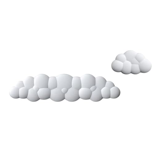 Cloud Tastatur-Handgelenkauflage, bequeme Memory-Schaum-Auflage, Schreibtischunterlage Ersatz für Computer, Laptop, Gaming, Büro, waschbar, Schreibtischkissen für Computer von HUAJINGKEJI