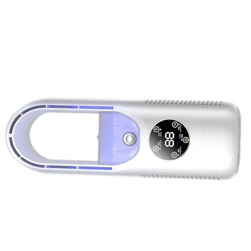 Desktop-Luftkühler, blattloser Ventilator mit Luftbefeuchter, LED-Licht, USB-betrieben, leiser Betrieb, einstellbare Geschwindigkeit, für Zuhause, Büro, tragbare USB-Luftkühler von HUAJINGKEJI