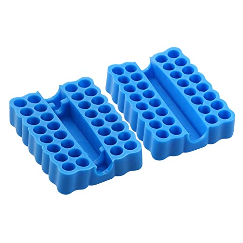 HUAJINGKEJI 2 Stück/Set 32 Löcher Schaft Schraubendreher Bits Halter Ablage Tablett Kompakte Größe Tragbare Bits von HUAJINGKEJI
