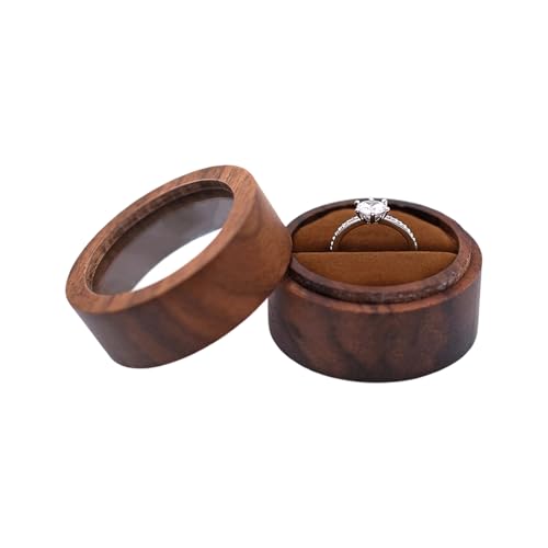 HUAJINGKEJI Holz Ringe Vitrine Schmuck Organizer Aufbewahrungskiste Hochzeit Box für Antrag Verlobung Jahrestag Hochzeit Box HUAJINGKEJI Holz Ringe Vitrine Schmuck Organizer Aufbewahrungskiste Hochzeit Box für Antrag Verlobung Jahrestag Hochzeit Box von HUAJINGKEJI