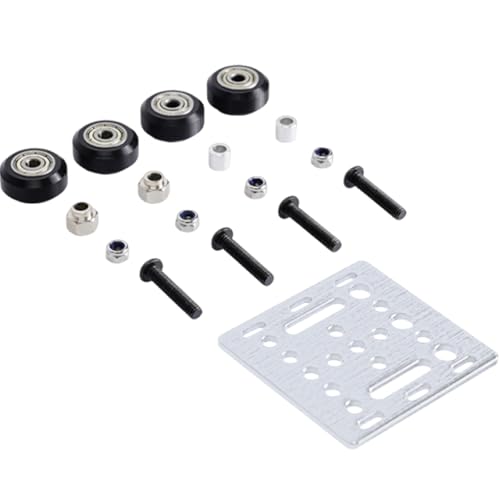 Hochpräzise V-Gantry-Platten-Rad, Aluminium-Riemenscheibensysteme für 2020-V-Schlitz-Extrusion für Drucker, Automatisierungsgeräte, Drucker, V-Rad von HUAJINGKEJI