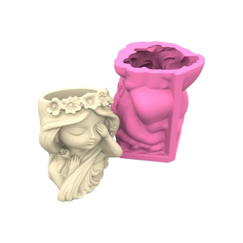 Kreative Garten-Silikonform für kleine Pflanzgefäße, wiederverwendbar, lebensmittelechte Materialien, Heimdekoration, Bastelwerkzeug, Multi-Blumentopf-Form von HUAJINGKEJI