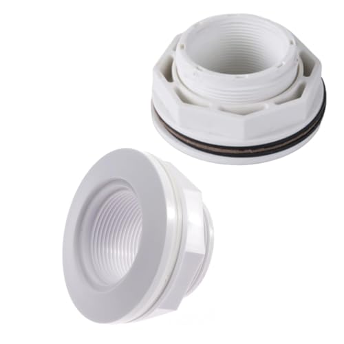 Pool-Rücklaufadapter, PVC-Kontermutter und versiegelte Unterlegscheiben für Einlasssysteme, Schwimmbad-Wartungsteile, Ersatzeinlassverschraubung, 2 Stück Pool-Rücklaufadapter, PVC-Kontermutter und versiegelte Unterlegscheiben für Einlasssysteme, Schwimmbad-Wartungsteile, Ersatzeinlassverschraubung, 2 Stück von HUAJINGKEJI