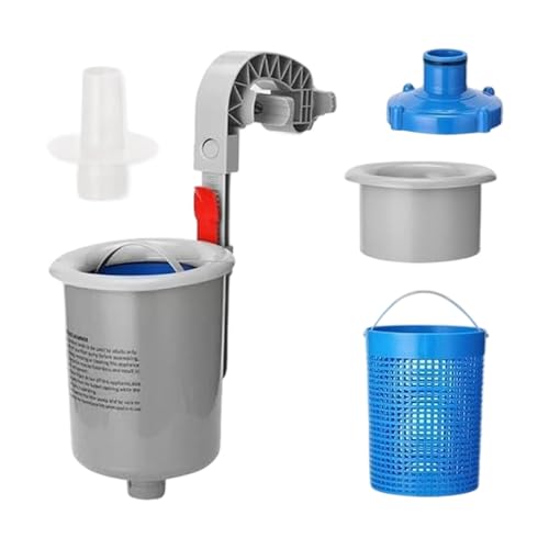 Pool Skimmer Wandmontierter schwimmender Schmutzkorb mit wartungsarmem Filterzubehör, Poolwartung, Reinigungswerkzeug von HUAJINGKEJI