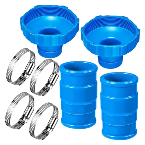 Poolschlauchadapter inkl. 2 Gummikupplungen, 4 Edelstahlschellen, Haltbarkeit für Schwimmsysteme, Schlauchreduzierer, Adapter Poolschlauchadapter inkl. 2 Gummikupplungen, 4 Edelstahlschellen, Haltbarkeit für Schwimmsysteme, Schlauchreduzierer, Adapter von HUAJINGKEJI
