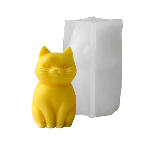 Realistische Katzen-Silikonform, einfaches Entformen, vielseitig einsetzbar, für Seife, Schokolade, hohe Details Realistische Katzen-Silikonform, einfaches Entformen, vielseitig einsetzbar, für Seife, Schokolade, hohe Details von HUAJINGKEJI