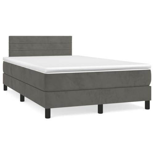 HUAKEHOM Boxspringbett mit Matratze Doppelbett Polsterbett Bett Hotelbett Bettrahmen Bettgestell Lattenrost Schlafzimmerbett Dunkelgrau 120x190 cm Samt HUAKEHOM Boxspringbett mit Matratze Doppelbett Polsterbett Bett Hotelbett Bettrahmen Bettgestell Lattenrost Schlafzimmerbett Dunkelgrau 120x190 cm Samt von HUAKEHOM