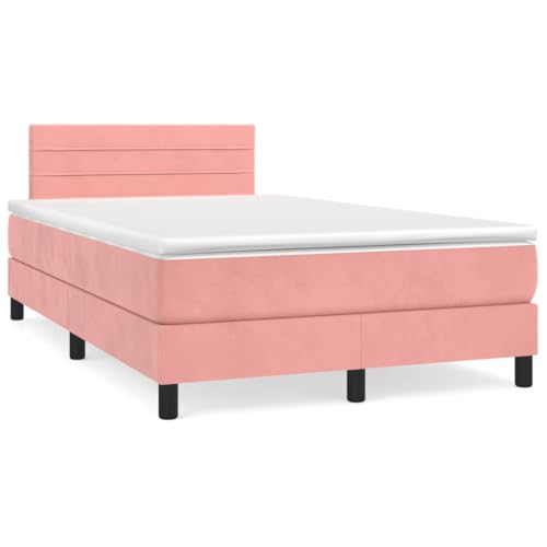 HUAKEHOM Boxspringbett mit Matratze Doppelbett Polsterbett Bett Hotelbett Bettrahmen Bettgestell Lattenrost Schlafzimmerbett Rosa 120x190 cm Samt HUAKEHOM Boxspringbett mit Matratze Doppelbett Polsterbett Bett Hotelbett Bettrahmen Bettgestell Lattenrost Schlafzimmerbett Rosa 120x190 cm Samt von HUAKEHOM