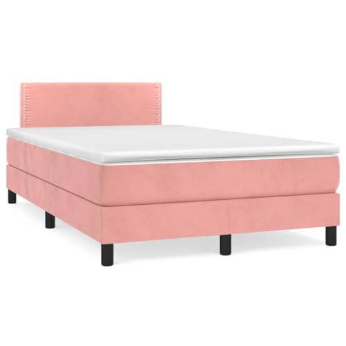 HUAKEHOM Boxspringbett mit Matratze Polsterbett Einzelbett Bett Hotelbett Bettgestell Bettrahmen Lattenrost Schlafzimmerbett Rosa 120x190 cm Samt HUAKEHOM Boxspringbett mit Matratze Polsterbett Einzelbett Bett Hotelbett Bettgestell Bettrahmen Lattenrost Schlafzimmerbett Rosa 120x190 cm Samt von HUAKEHOM