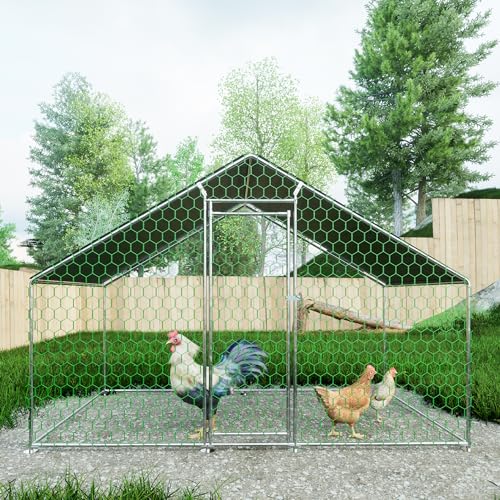HUAKEHOM Freilaufgehege Hühnerstall 3x2x2m mit Sicherheitsschloss und Wasserdichtes PE-Tuch Freilaufgehege aus Metall HUAKEHOM Freilaufgehege Hühnerstall 3x2x2m mit Sicherheitsschloss und Wasserdichtes PE-Tuch Freilaufgehege aus Metall von HUAKEHOM