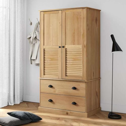HUAKEHOM Kleiderschrank VIGO 90x55x170 cm Massivholz Kiefer von HUAKEHOM