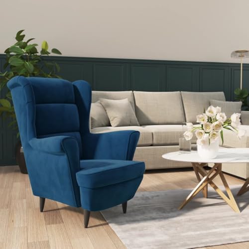 HUAKEHOM Sessel Blau Samt von HUAKEHOM