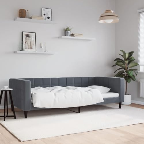 HUAKEHOM Tagesbett Gästebett ohne Matratze Bettsofa Schlafsofa für Schlafzimmer Wohnzimmer Bettgestell Lattenrost Sofa Modern Dunkelgrau 90x200 cm Samt HUAKEHOM Tagesbett Gästebett ohne Matratze Bettsofa Schlafsofa für Schlafzimmer Wohnzimmer Bettgestell Lattenrost Sofa Modern Dunkelgrau 90x200 cm Samt von HUAKEHOM